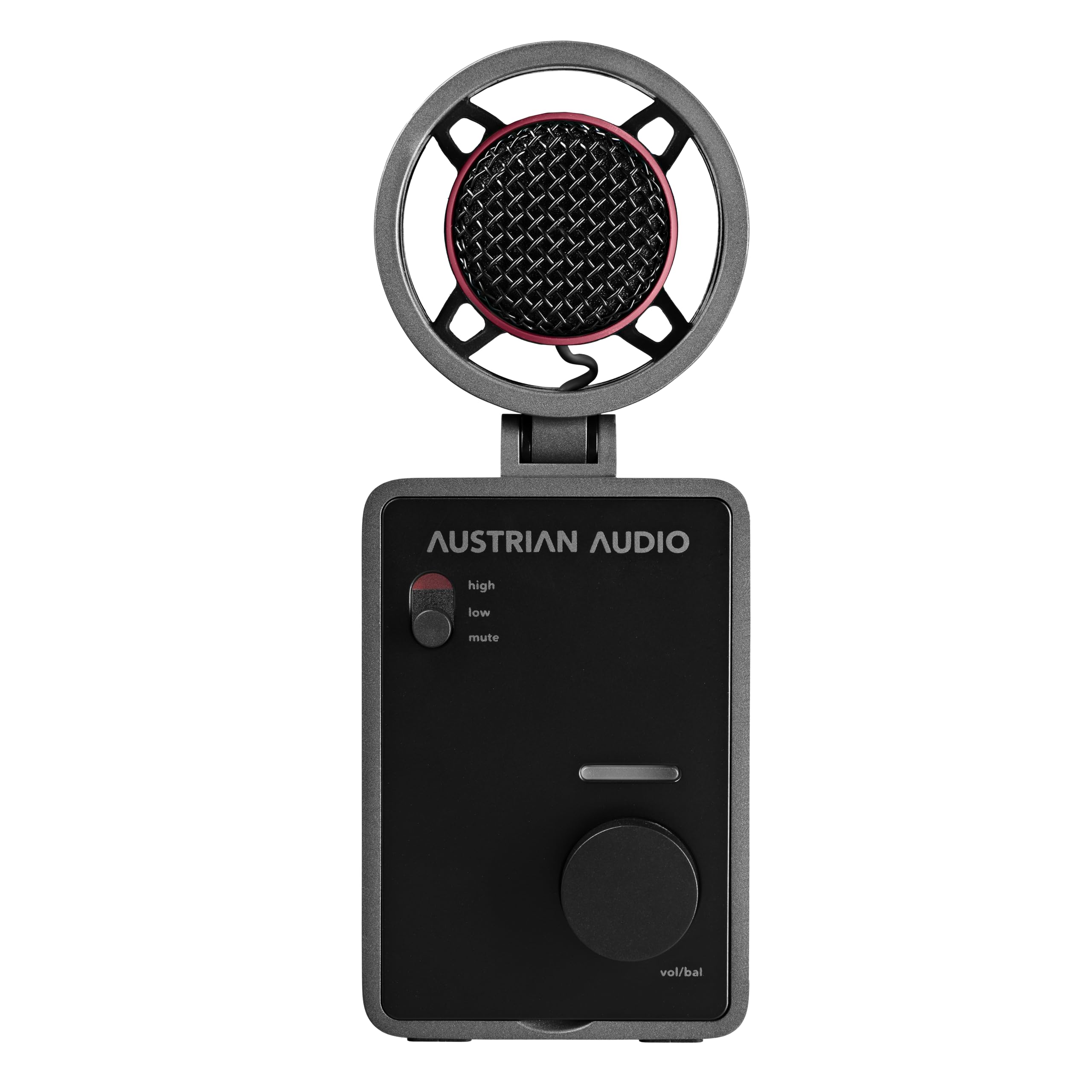 Austrian Audio MiCreator Studio Microphone with Integrated Audio Interface (Capacitor Capsule, Plug and Play, Easy Operation, Interchangeable Faceplates, Two IN and OUT Ports, Max SPL: 130 dB)