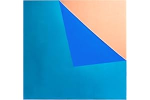 BELLA BAYS Copper Sheet 1 Pcs 20 Gauge(0.81mm) Thickness, 6" x 6", 99.9%+ Copper Sheet Metal, Film Attached Copper Plate, No Scratch