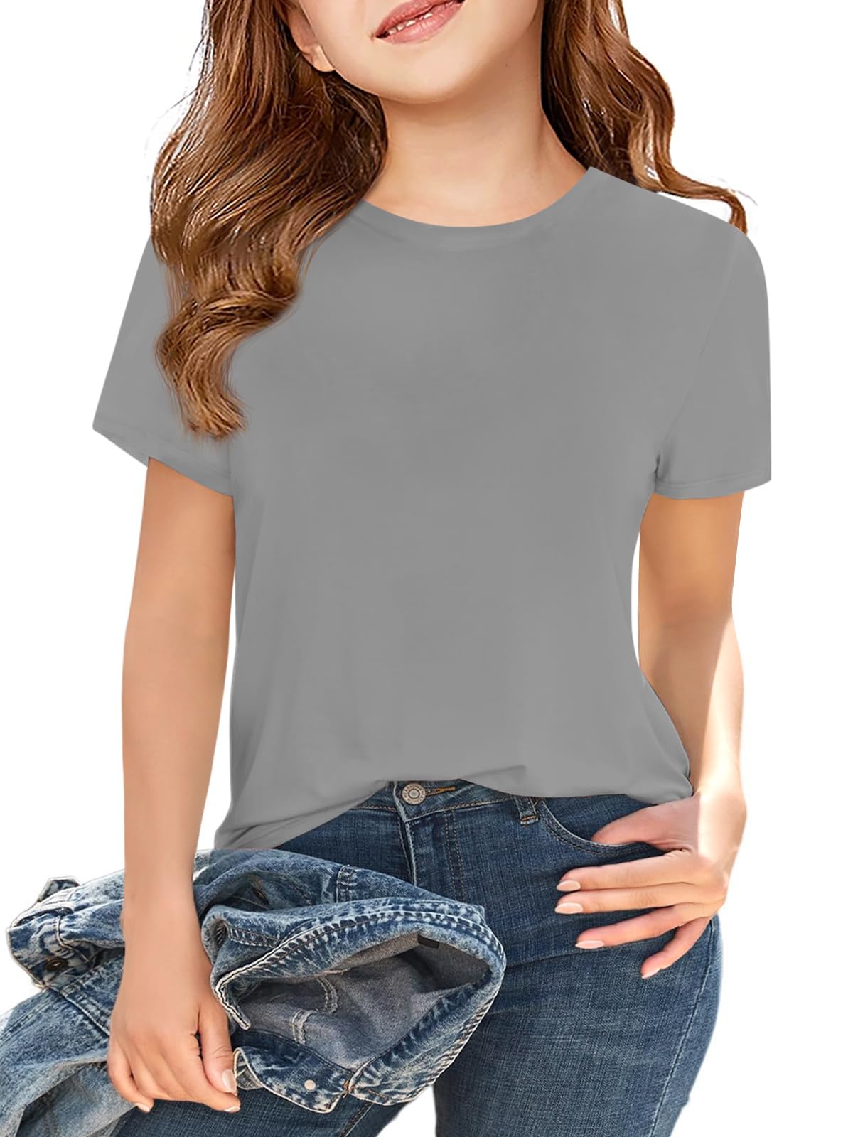 Girls Short Sleeve T Shirts Kids Summer Tops