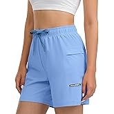 Women's Hiking Cargo Casual Shorts 6 inches Lightweight Quick Dry Athletic Shorts for Golf Workout Travel Summer 2025
