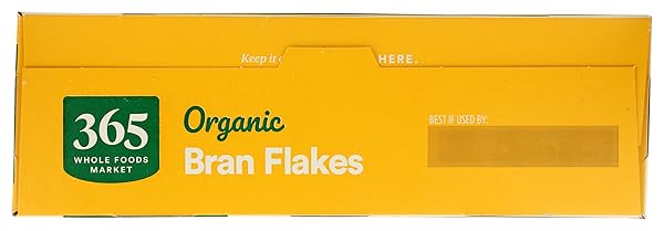 365 BY WHOLE FOODS MARKET, ORGANIC BRAN FLAKES CEREAL, 15 OUNCE