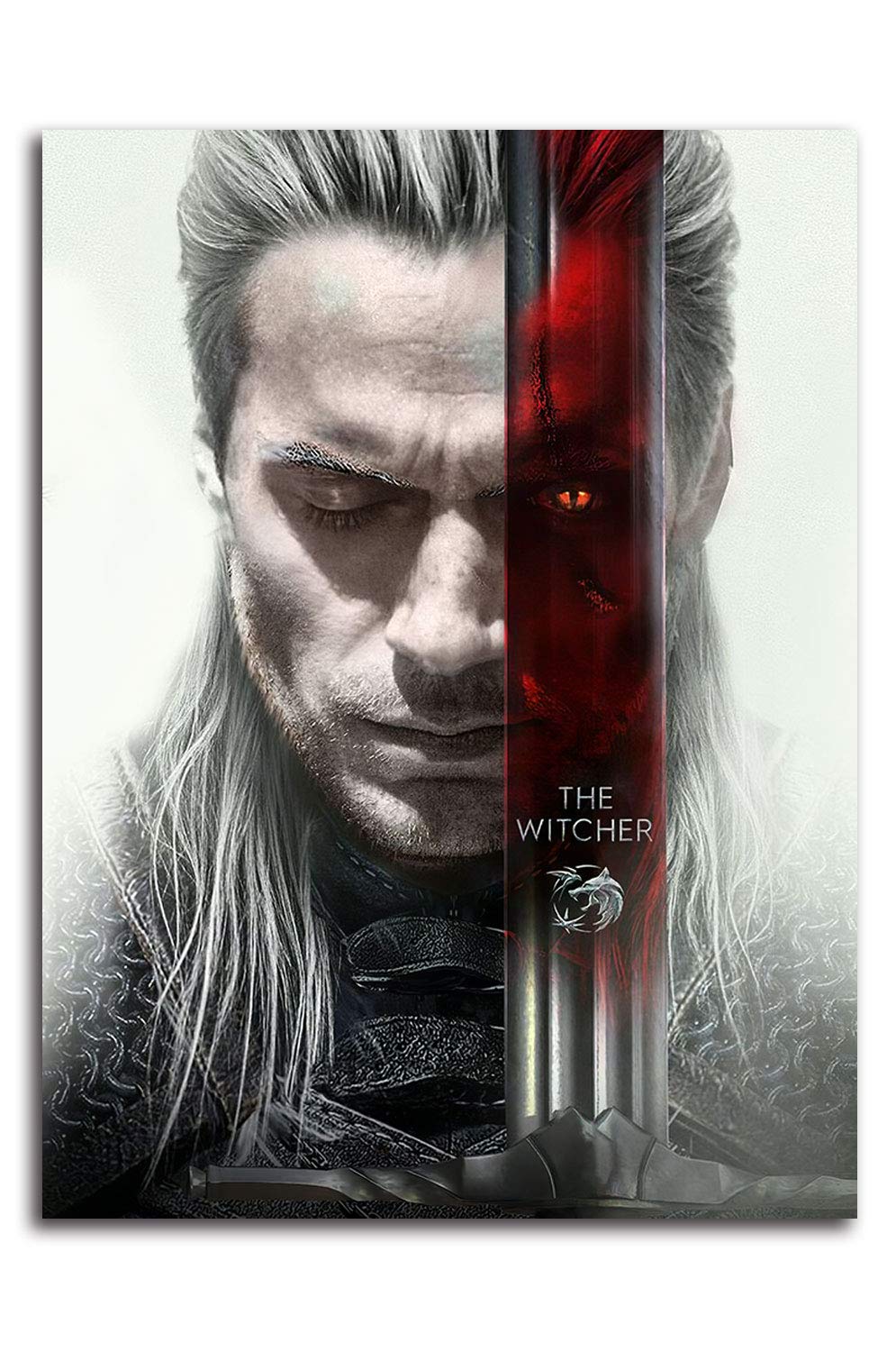 ARYAGO The Witcher Artwork Painting 20" x 28" Henry Cavill Geralt Wall Art Prints for Boy & Girls Be