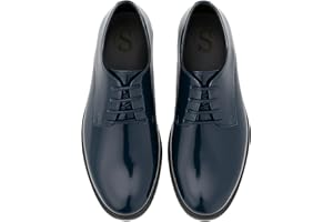 SIRRI Boys Derby Patent Formal Dress Shoes Lace Up Wedding Prom Footwear