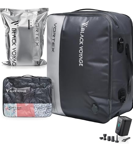 Amazon.com: Black Voyage Reusable Vacuum Compression Travel Bag