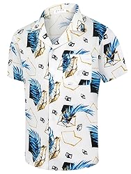 Hawaiian Shirts for Men Casual Beach Summer Shirt