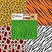 Safari Patterned Vinyl Sheets Animal Prints 4 Pack | Leopard Cheetah/Tiger Giraffe Zebra Tiger Gator Printed Pattern Sheet for Cricut Silhouette Cameo Craft Cutter | Similar to Oracal 651 for Decals