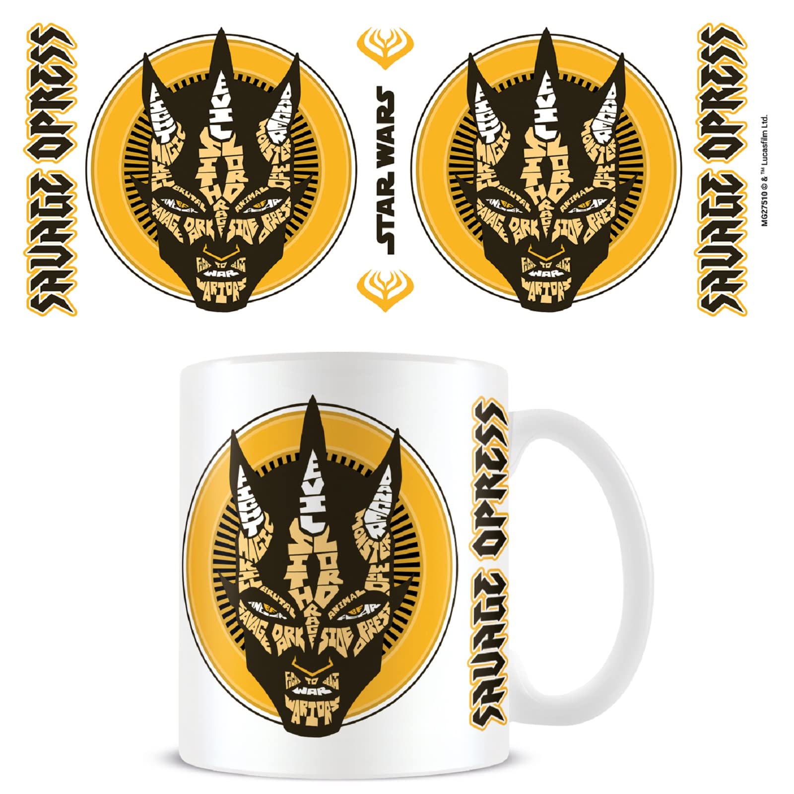 Star Wars: The Clone Wars Mug (Savage Opress Design) 11oz Star Wars Mug & Ceramic White Mug in Presentation Star Wars Gifts Box - Official Star Wars Merchandise