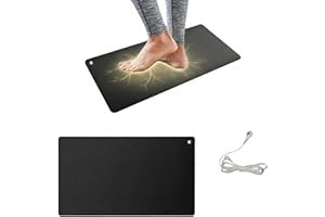 DEMPOWER Grounding Mat, 23.6 * 15.7 inch - Reduce Anxiety & Stress, Earthing Mat for Better Sleep & Balance, Grounding Mat for Use at Home, Office, Work - Grounding Well Mat for Health