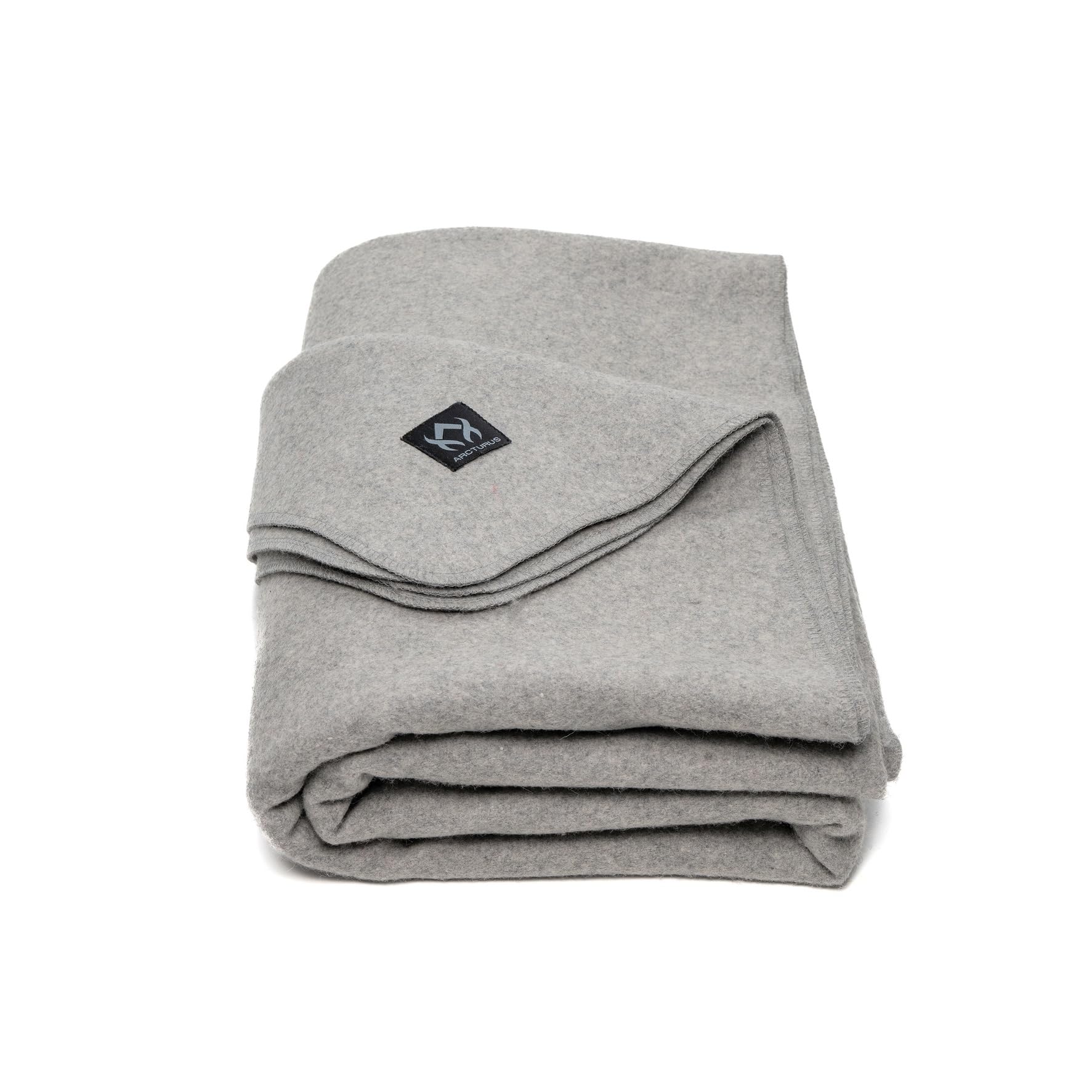 Photo 1 of Arcturus Military Wool Blanket - Warm, Thick, Washable - Great for Outdoors, Camping, Stadium Blanket, Picnics, Travel - Car & Bushcraft Survival Kits, Large 64in x 88in 4.5 lb