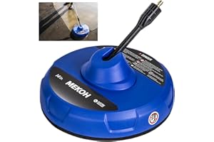 MEKOH 14” Electric Pressure Washer Surface Cleaner Attachment, 2500 PSI Universal Power Washer Accessories for Driveway Sidewalk Deck Patio Concrete Cleaning, 1/4" Quick-Connect, Dual Rotary Nozzles