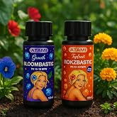 Atami Bloombastic and Rokzbastic Plant Nutrients, PK 14-15 and PK 10-20 Formula, 100ml Bottles, Professional Growth Supplement Set for Explosive Bloom &amp; Fruit Growth