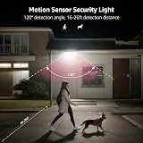 Lepro Solar Security Lights Outdoor Motion Sensor 1200LM 3 Heads IP65 view 4