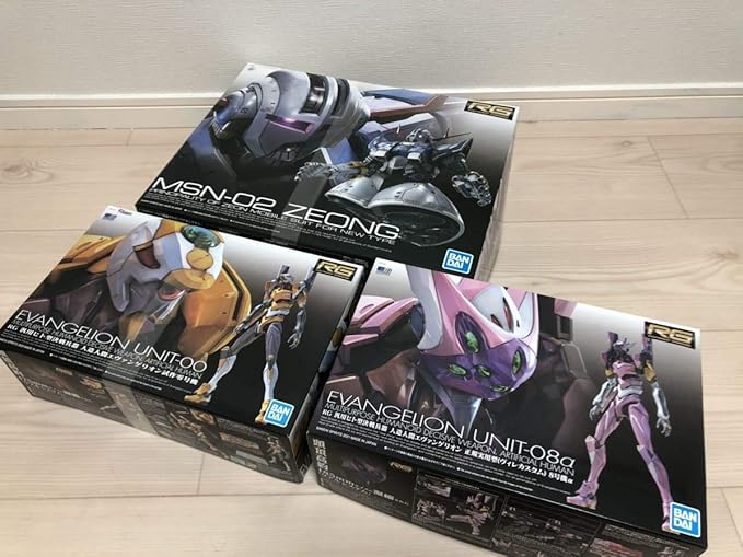 Amazon 3個セット 未組立 リアルグレード Rg ジオング エヴァ零号機 8号機 ガンダム ガンプラ エヴァンゲリオン プラモデル 通販