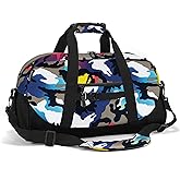 Stumdo Kids Overnighter Duffel Bags for kids, Carry-On Size & Ideal for School Practice or Overnight Travel Weekender Tote for Travel Gym Sport bag for Boys & Girls (11mchua)
