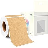WANSTE 3 x 5 Inch 250Pcs Rectangle Color Coding Stickers,Strong Adhesion Easy to Write Label for Moving,Box Organization,Inventory,Business,Kraft Paper