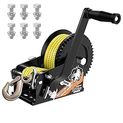 Truqual 3500LB Boat Trailer Winch, Heavy Duty Boat