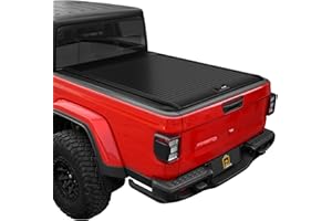 ONINE Retractable Hard Tonneau Cover Custom fit 2020-2024 Jeep Gladiator JT 5ft Bed(60.3"), All Weather Truck Bed Cover