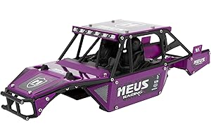 MEUS RACING Mantis24 Body with Roll Cage for Axial 1/24 SCX24 RC Crawler (Purple)