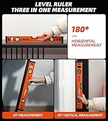 DIFFLIFE 18" Level & Tool Aluminum Reinforced