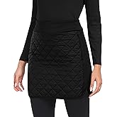 MoFiz Women's Quilted Puffer Skirt Insulated Warm Winter Skirt with Full Zipper Snow Skirts for Hiking Running Golf Outdoor