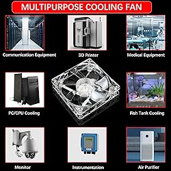 2 Pack 120mm 12cm 12025 DC Fan 12V 120 x 120 x 25