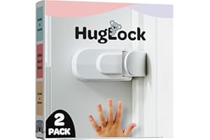 Huglock - The Snap-On Door Lock Kids Can't Reach or Defeat - No Tools or Adhesives Required - Works With Door Knob, Lever or 