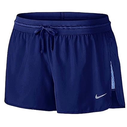Buy Nike Women S Dri Fit Run Fast Running Shorts Deep Royal Blue Large Online At Low Prices In India Amazon In