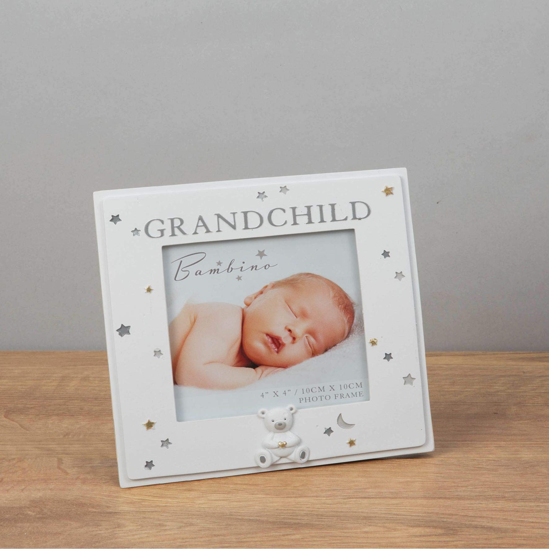 The Gift Experience 4" x 4" - Bambino Resin Grandchild Photo Frame