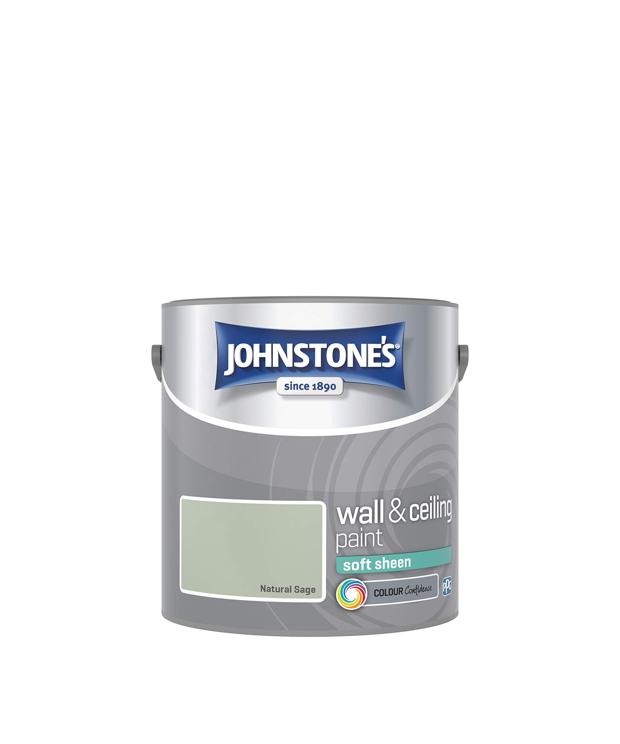 Johnstone's Wall and Ceiling Soft Sheen Emulsion Paint - Natural Sage 2.5L