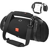 Desing Wish Travel Carrying Strap Compatible with JBL Boombox/Boombox 2 Speaker Protective Case Carrier Boombox 2 Shoulder Strap with Two Side Covers and Anti-Slip Handle Cover (Black)