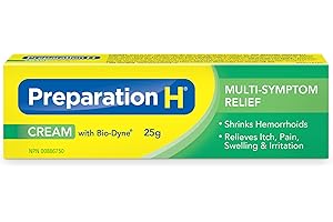 Preparation H Multi-Symptom Hemorrhoid Treatment Cream with Bio-Dyne, 25g Tube