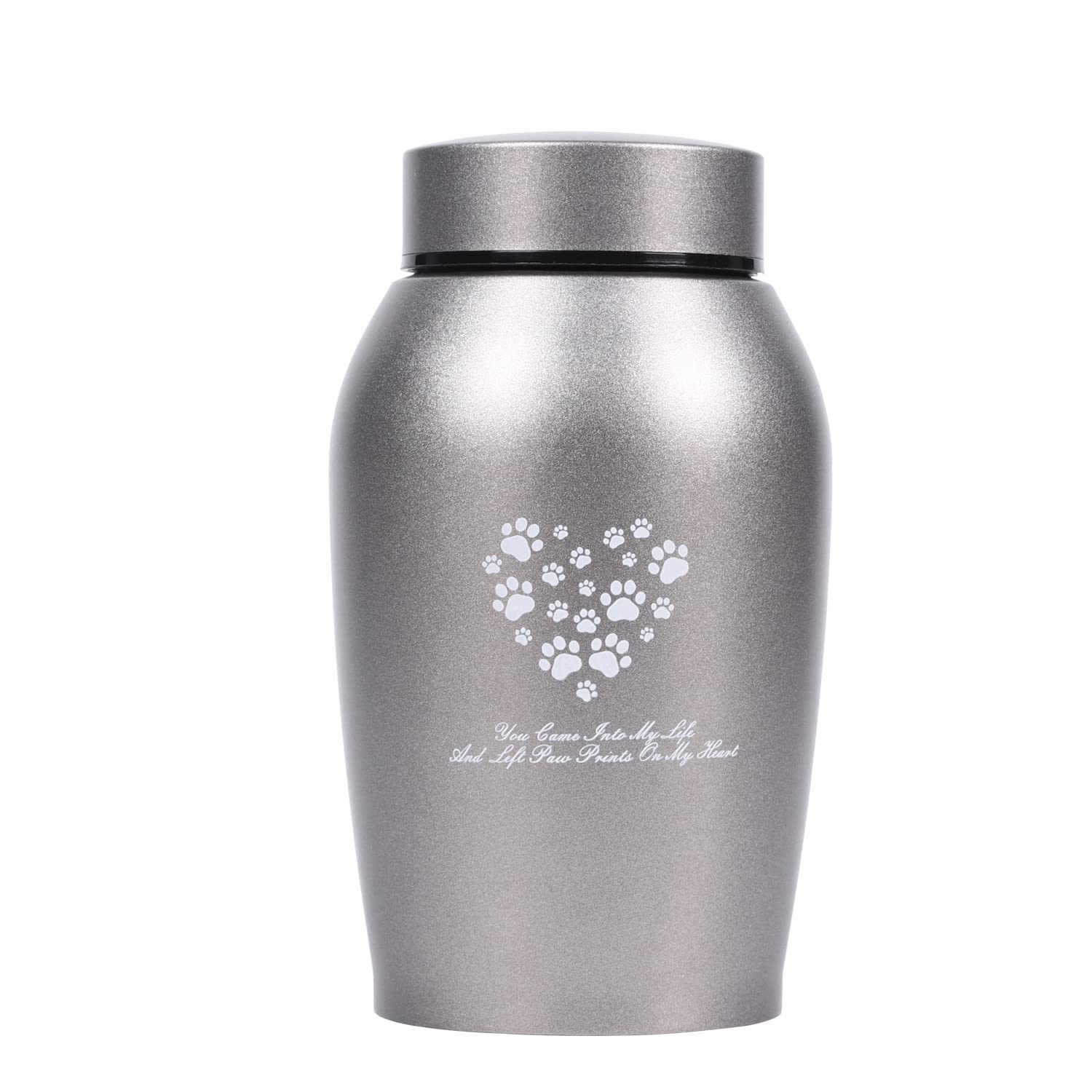 Photo 1 of Stainless Steel Pet Urns,Suitable Size Urns for Pet Ashes (Medium, Grey)