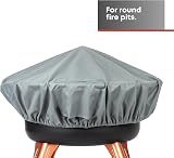 FiNeWaY Fire Pit Cover Round 131cm Heavy Duty Waterproof UV Protection view 7