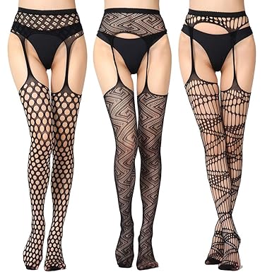 Vellede Damen Reizvolle Strapsstrümpfe Oberschenkel Halterlose Strümpfe Knie-Lange Gürtel strümpfe