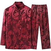 Kung Fu Uniform for Men Shirt Suit Chinese Traditional Tang Hanfu Martial Arts Wing Chun Tai Chi Training Cloth Pants