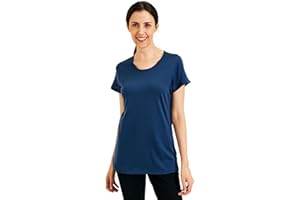 ZSOSBA METARINO 100% Merino Wool T-Shirt Women,Short Sleeve Lightweight Crew Neck Base Layer Tee Shirt for Travel,Hiking