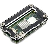 C4Labs Zebra Zero 2 Heatsink and GPIO Access Case for The Raspberry Pi Zero 2 - Black Ice, Single
