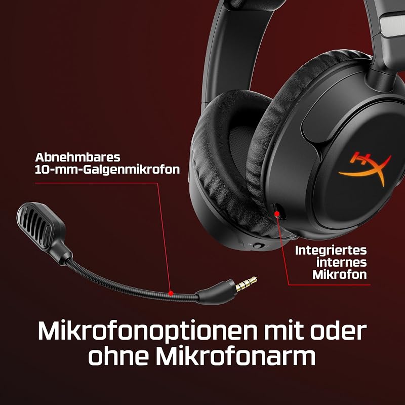 Cloud Flight 2 Wireless Gaming Headset mit RGB-Ohrmuschelplatten