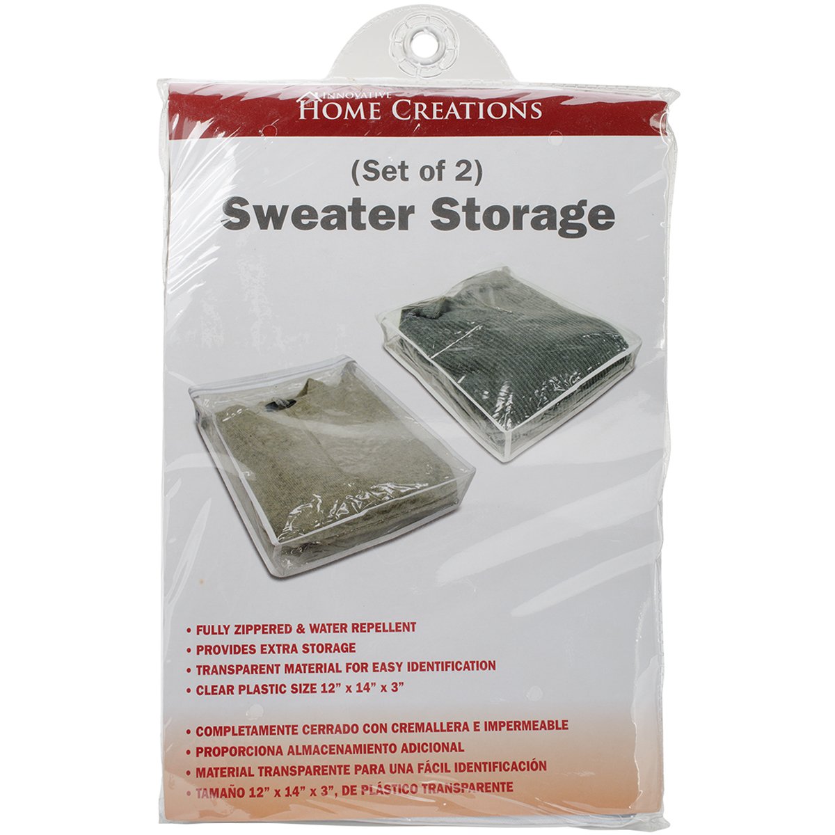 Innovative Home Creations 1326 Sweater Storage Bags, 2Pack