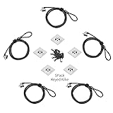 LORADAR 5Pack Laptop Cable Lock Hardware Security