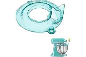 JAYOBGO Pouring Shield for KitchenAid Tilt Head 4.5-5QT Mixer Stainless Steel Bowls (Only),Food Grade Pouring Shield Mixers Bowl Cover Splash Guard for Kitchen aid Accessories and Attachments,Upgraded