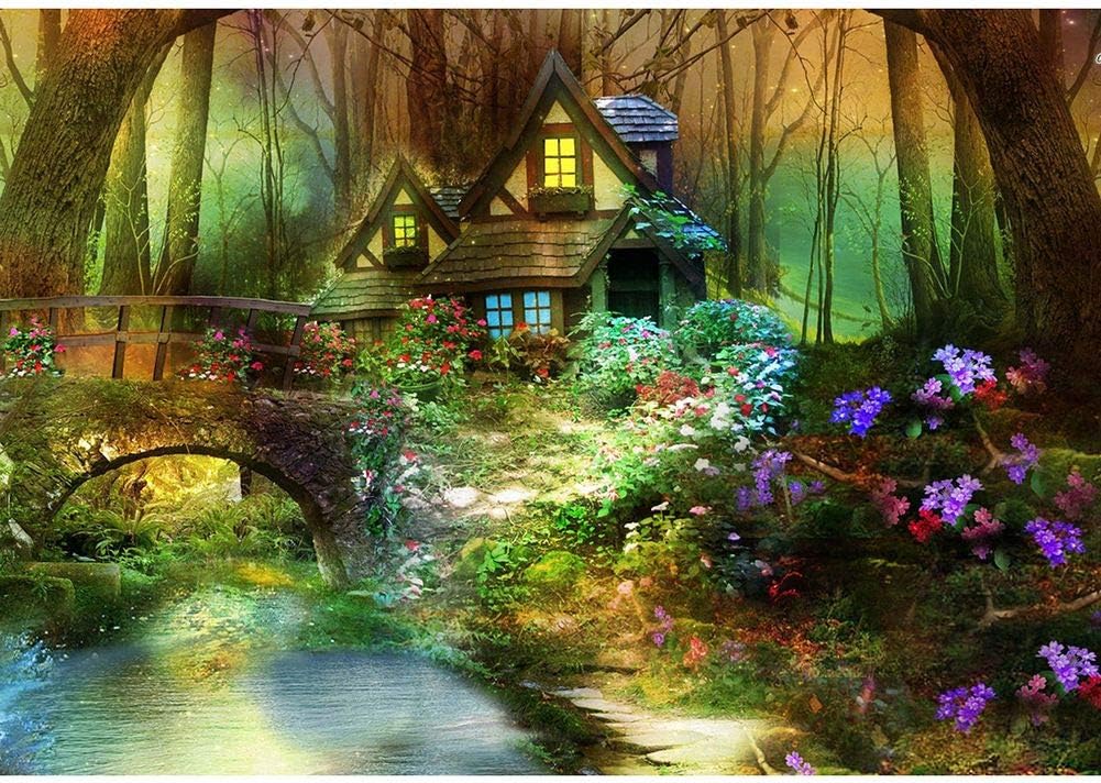 DIY 5D Diamond Painting by Number Kits,Full Drill Diamond Embroidery Kit Home Wall Decor Linzhong House 15.7x11.8in 1 Pack by Bemall