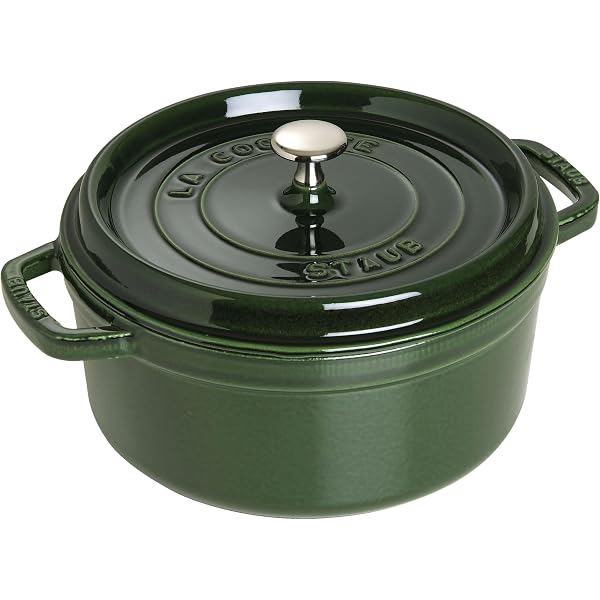 STAUB LA COCOTTE グリーン 18cm Amazon.com: staub La Cocotte Round 40509-818 Pico Cocotte Round