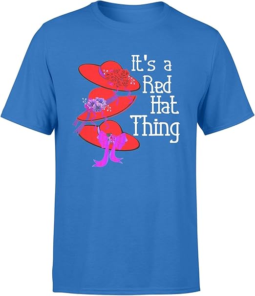 mingming Micerice Red Hat Society It's a Red Hat Thing - Standard T-Shirt: Amazon.co.uk: Clothing