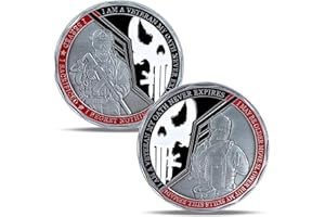 RUMKOU Military Coin Veterans Oath Challenge Coin Soldiers Gift