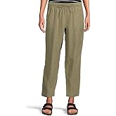 L.L.Bean Womens Premium Linen Breezy Pull-on Ankle Pants