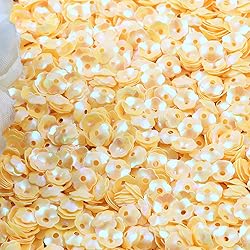 4000pcs 6mm Glitter Flower Bulk Loose Sequins