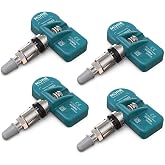 MOBILETRON MORESENSOR Signature Series 433MHz TPMS Tire Pressure Sensor 4-Pack | Preprogrammed for Select 850+ European/American Brand Models | Replacement for 56029398AA | Clamp-in | NX-S033-4