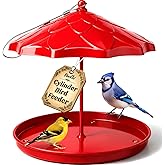 Cylinder Bird Feeder for Outdoors - Hanging Metal Bird Seed Holder | Rust Resistant Metal, Holds Bird Seed Cylinders, Logs &amp; Cakes Up to 6 Inches, 360&deg; Feeding, Easy to Clean