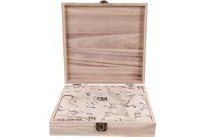 Wooden Tea Box for Pu-erh Cake Storage: Natural Wood Tea Display Organizer Container with Flip Lid, Countertop Chest Gift for